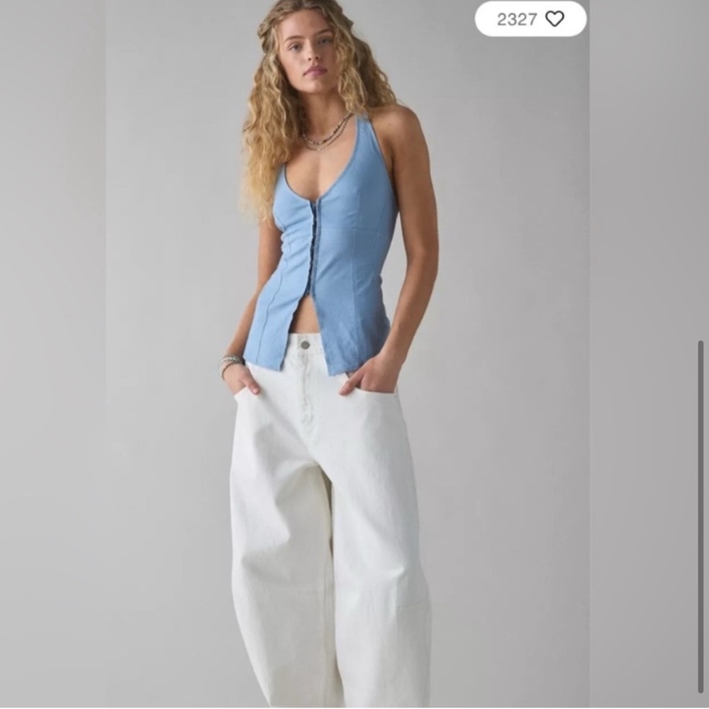 Urban Outfitters Blue Halter Top - Picture 3 of 5